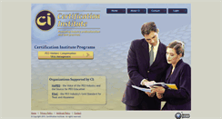 Desktop Screenshot of certificationinstitute.org