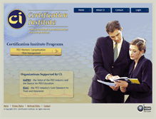 Tablet Screenshot of certificationinstitute.org